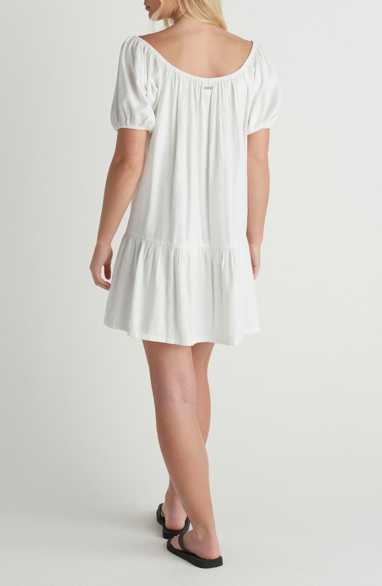 Hurley New Heights Cotton Blend Minidress, Alternate, color, Off White