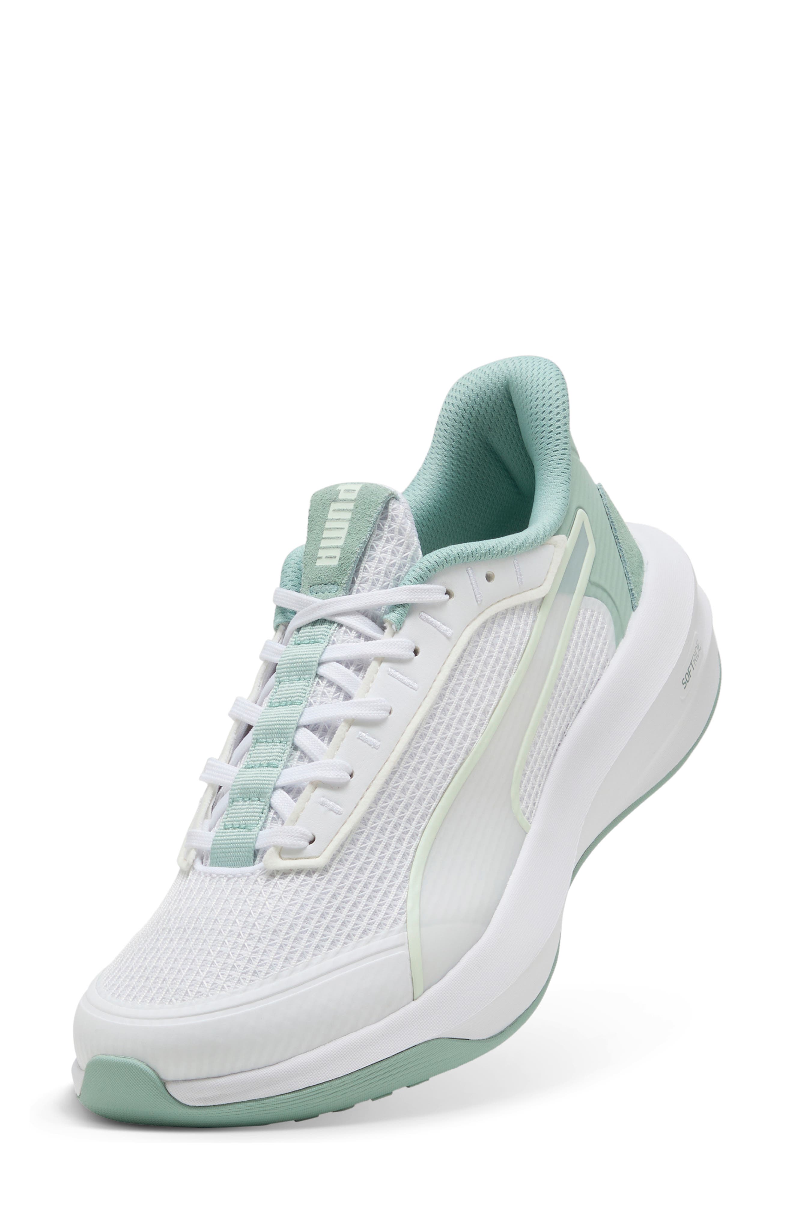 Softride Courtney Running Shoe, Alternate, color, PUMA WHITE/ LIGHT MOSS/ SAGE