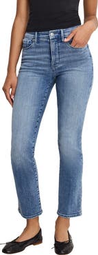 Good American Good Legs High Waist Straight Leg Jeans