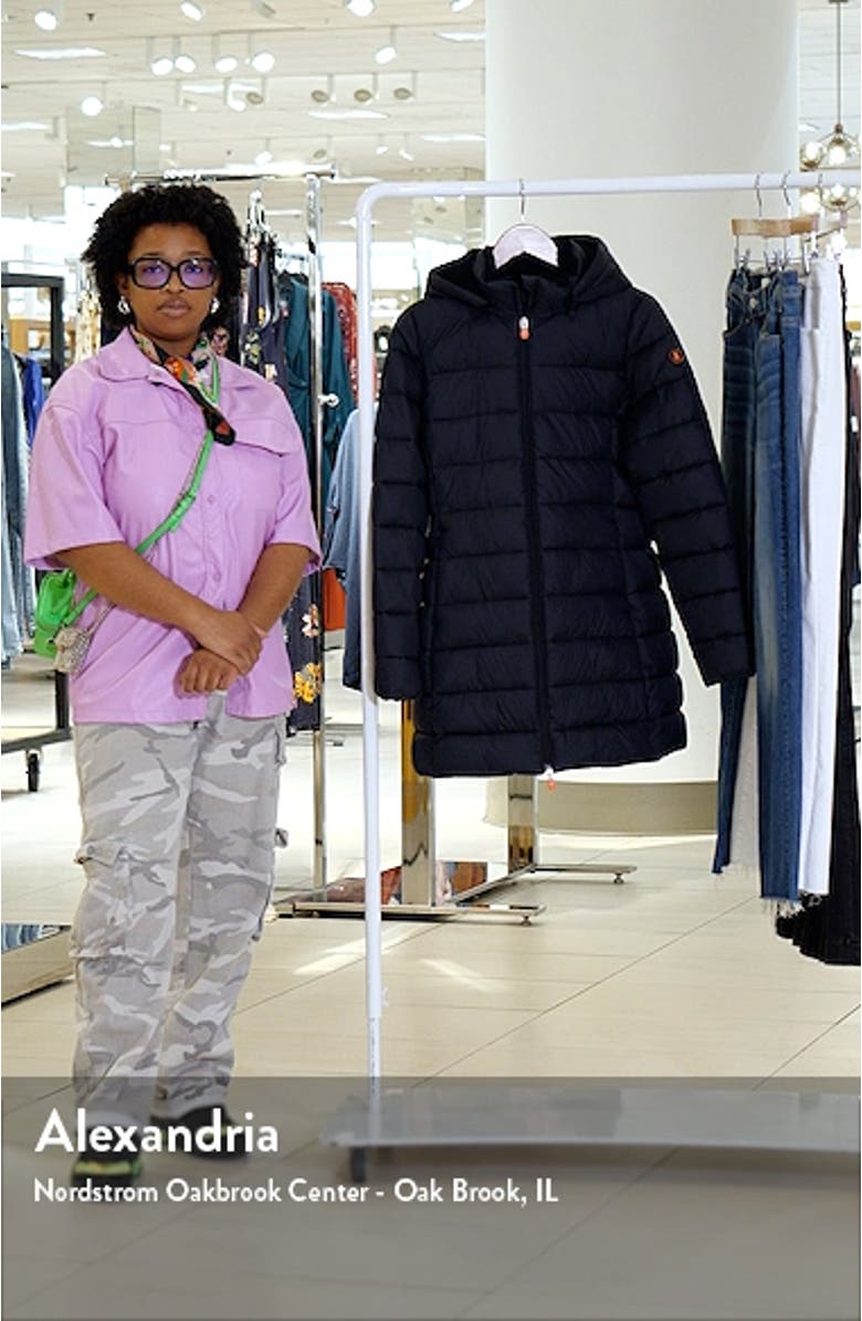 Joanne Hooded Longline Puffer Jacket, sales video thumbnail