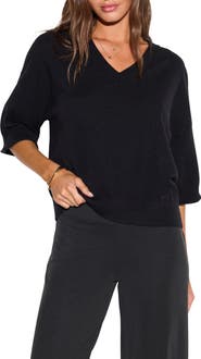 Spiritual Gangster Cosmic Veil Bailey V Neck Sweater