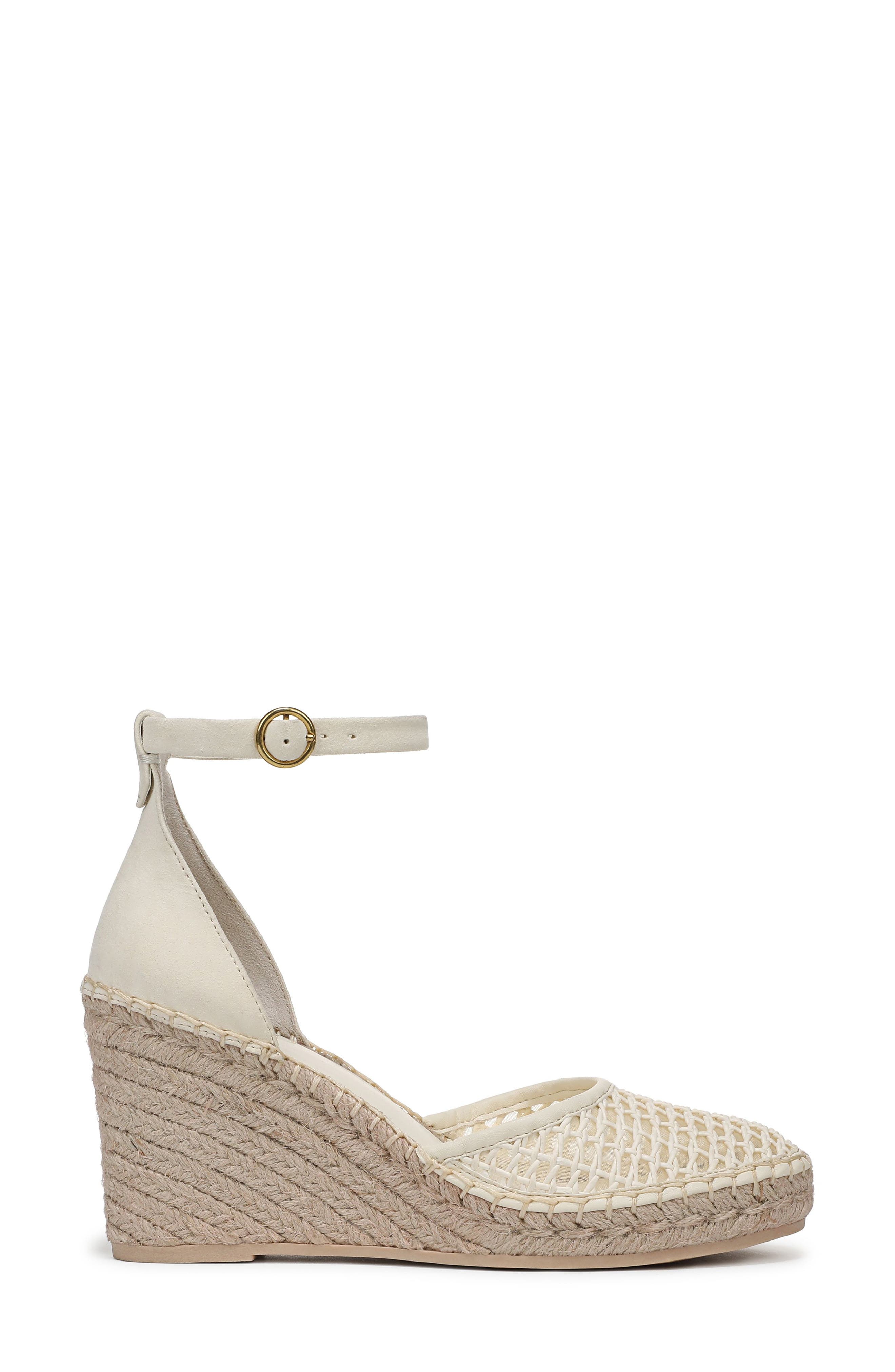 Franco Sarto Idalia Espadrille Wedge, Alternate, color, Cream