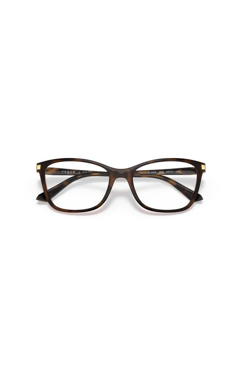 Vogue Eyewear 53mm Rectangle Optical Glasses In Black