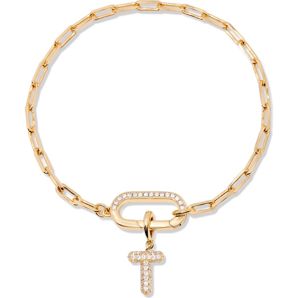 Brook & York Brook And York Petra Initial Charm Bracelet In Gold T