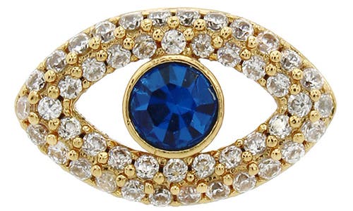 KURT GEIGER KURT GEIGER LONDON PAVÉ CRYSTAL EVIL EYE STUD EARRINGS 