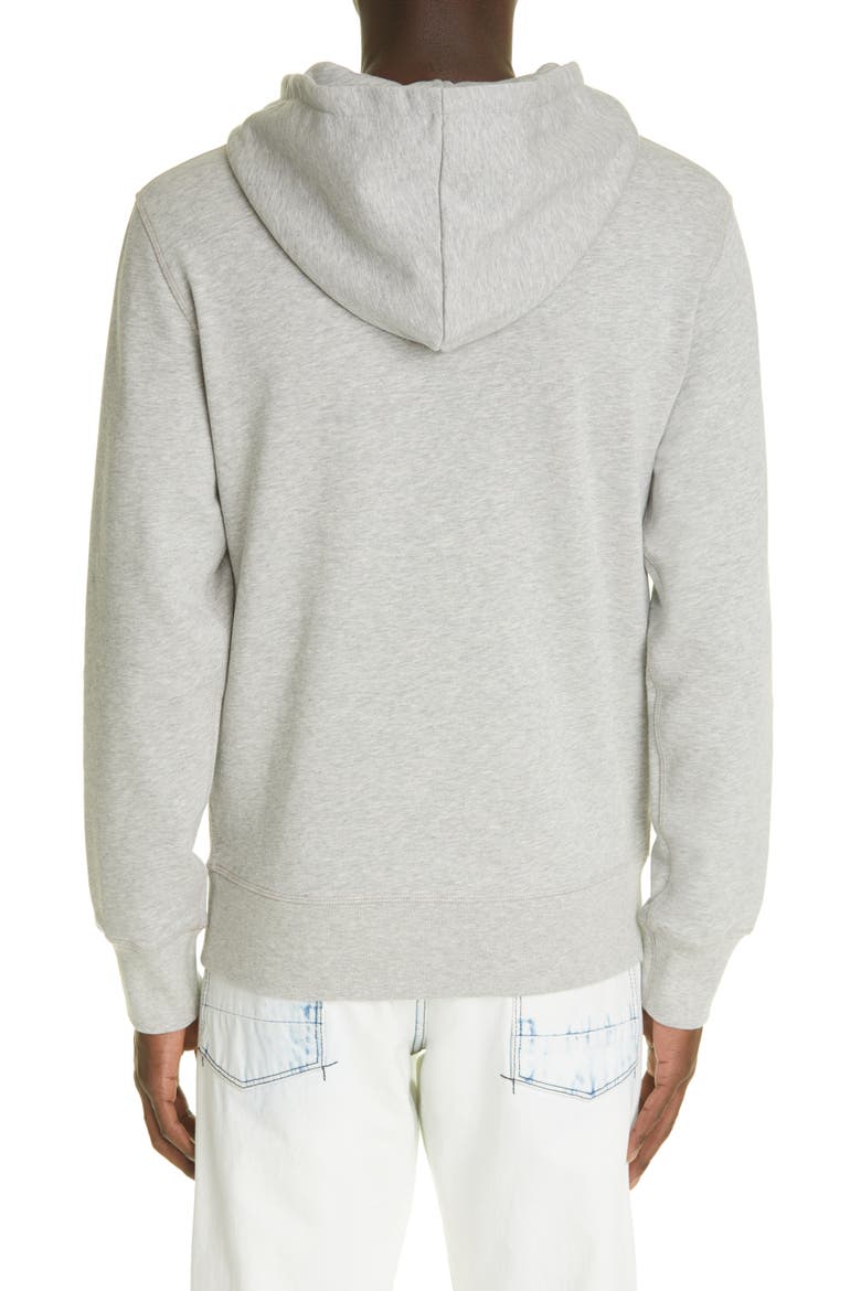 Alexander McQueen Men's Graffiti Logo Hoodie, Alternate, color, PALE GREY/ BLACK