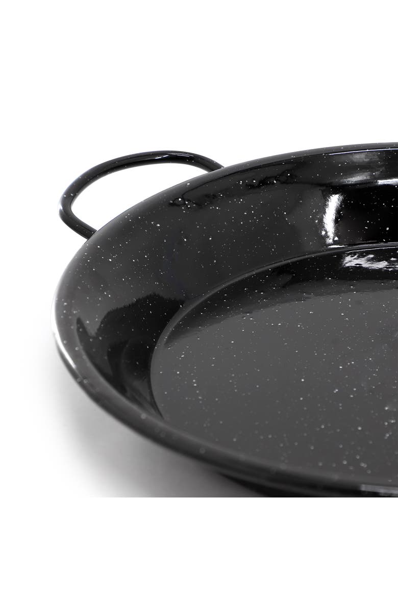 Castillo 15 Inch Enameled Steel Paella Pan, Alternate, color, Black