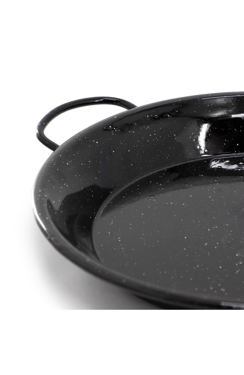 OSTER Castillo 15 Inch Enameled Steel Paella Pan, Alternate, color, Black