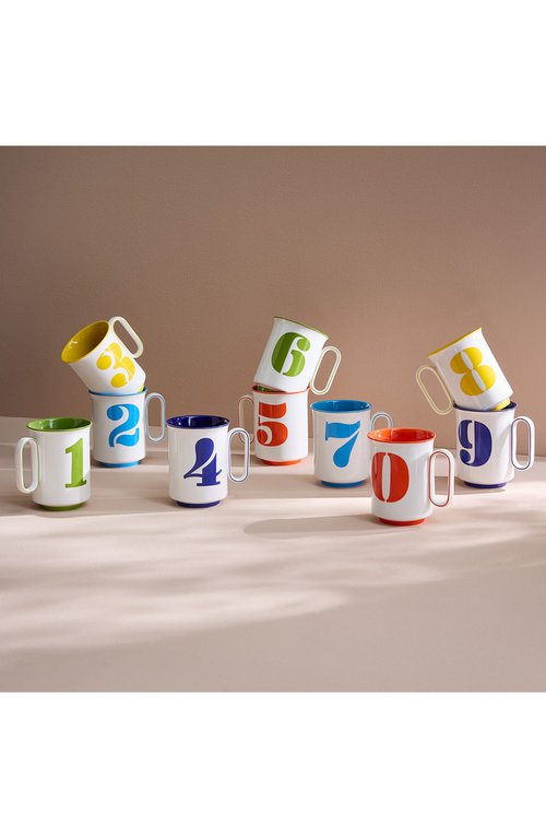 Jonathan Adler Lucky Number Mug In Zero