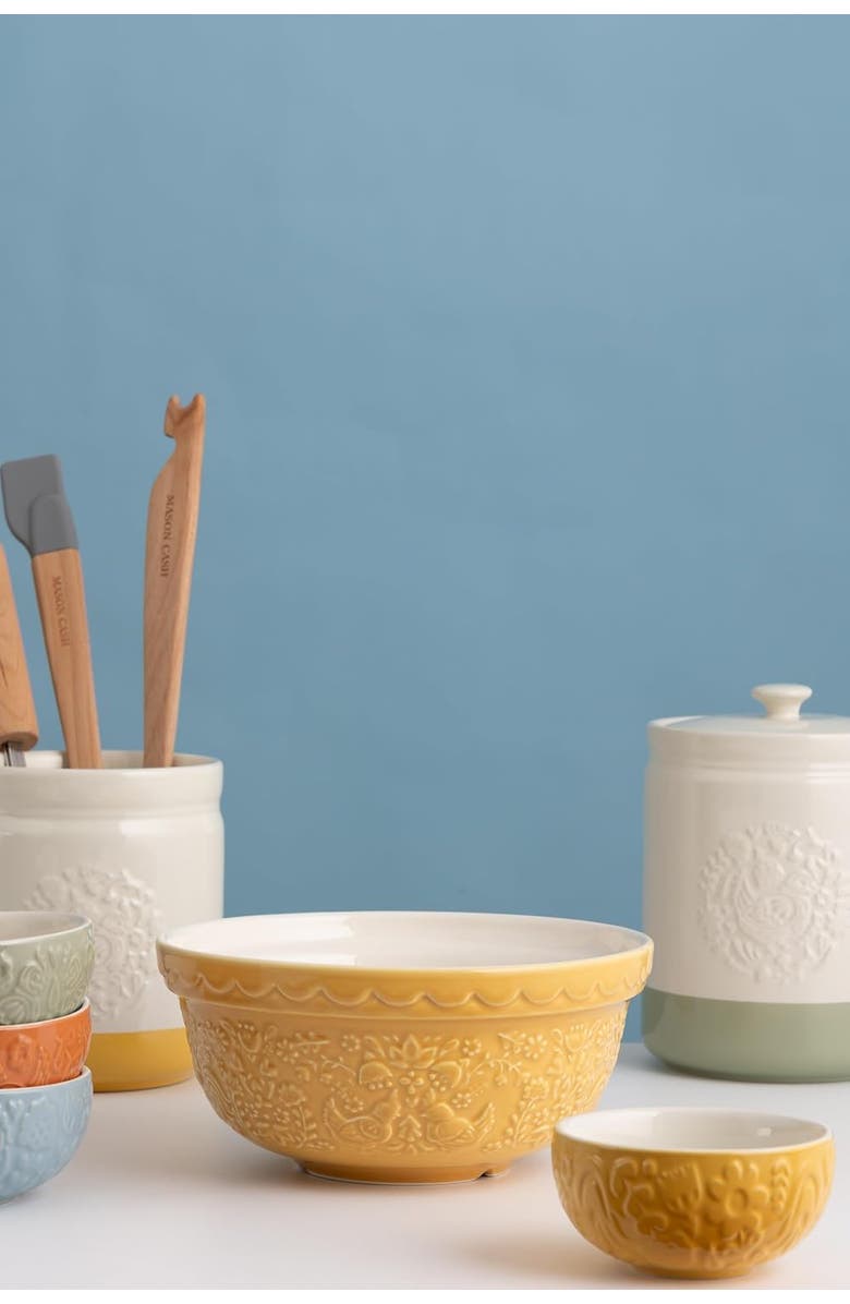 MASON CASH Home to Roost Size 30 Mixing Bowl, 1.15 Quart, Alternate, color, Ochre
