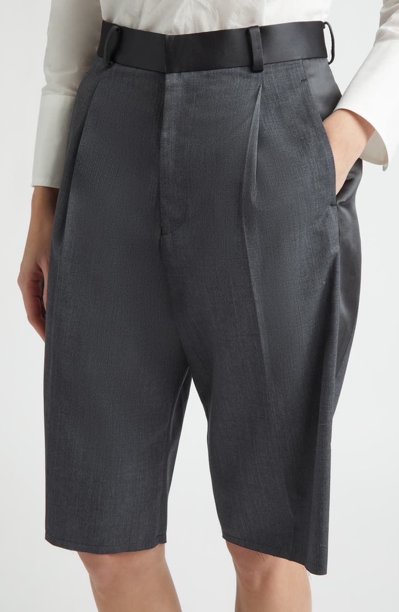 Undercover Wool Blend Shorts, Alternate, color, Charcoal