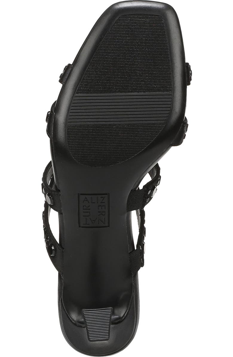 Naturalizer Kimi Slide Sandal, Alternate, color, Black Satin