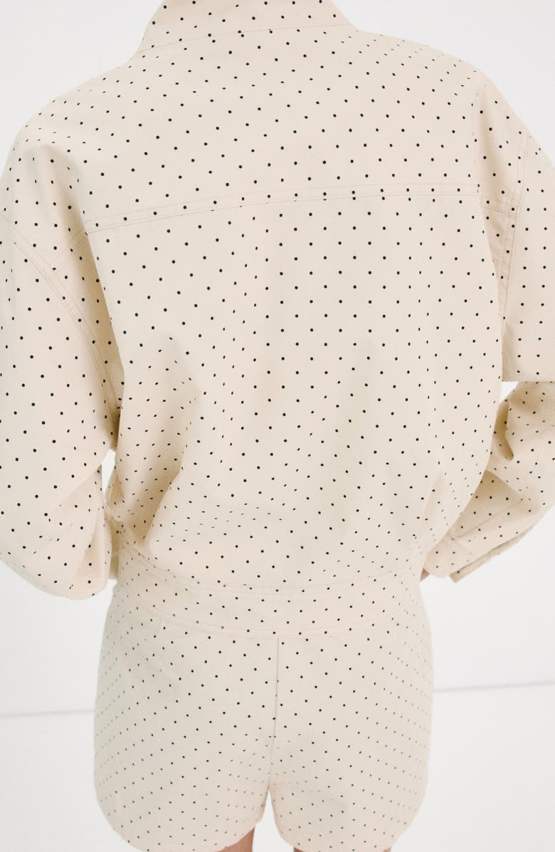MANGO Chaqueta Dots Jacket, Alternate, color, Ecru
