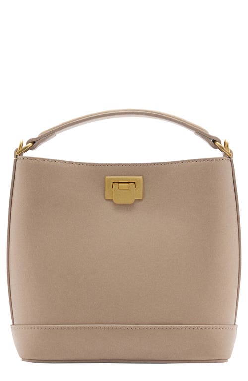MANGO Mini Faux Leather Shopper Bag in Light/pastel Brown at Nordstrom