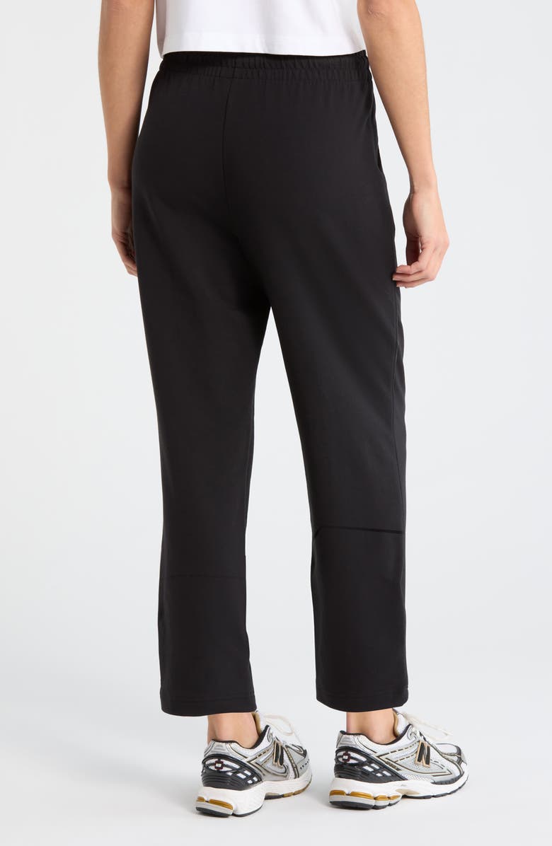 Zella Tempo Terry Ankle Pants, Alternate, color, Black
