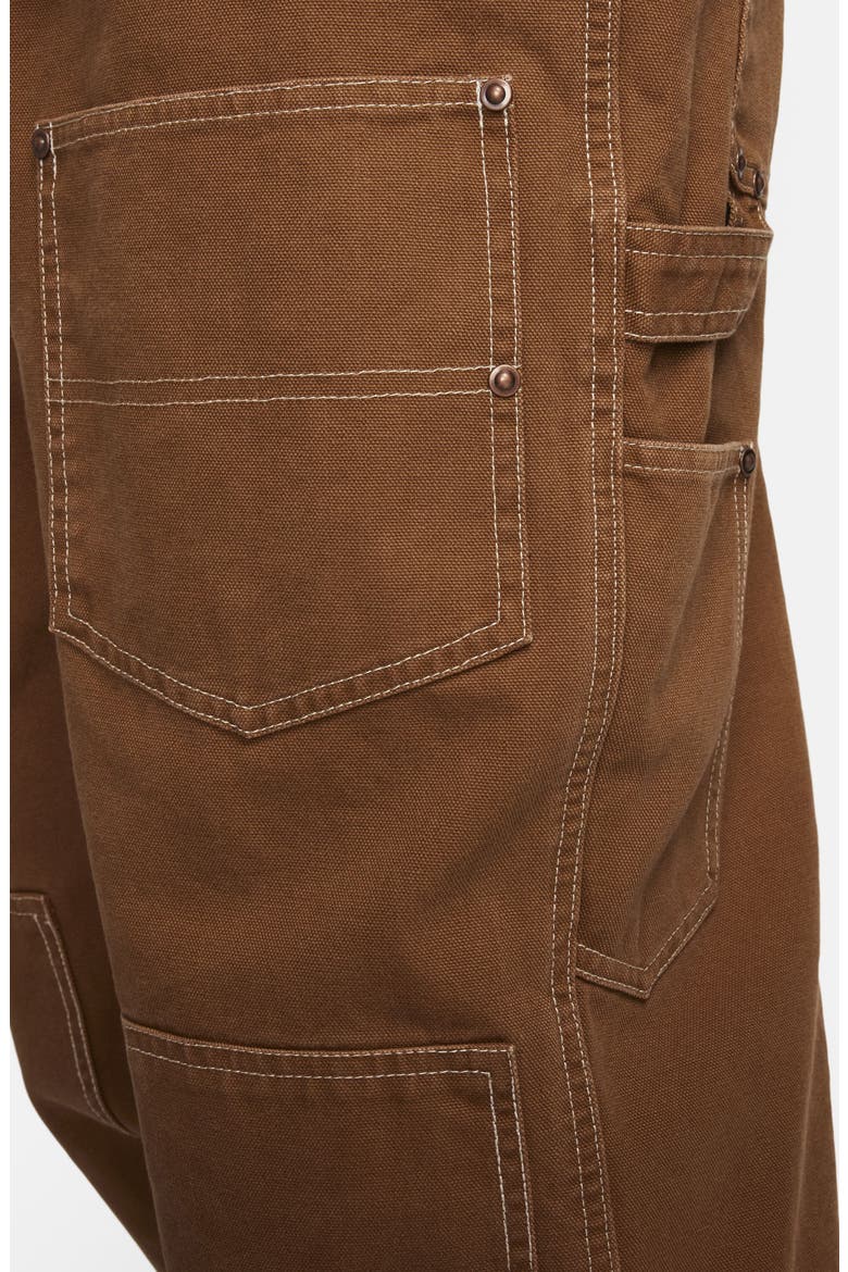 Cotton Canvas Carpenter Overalls, Alternate, color, LIGHT BRITISH TAN/ CACAO WOW