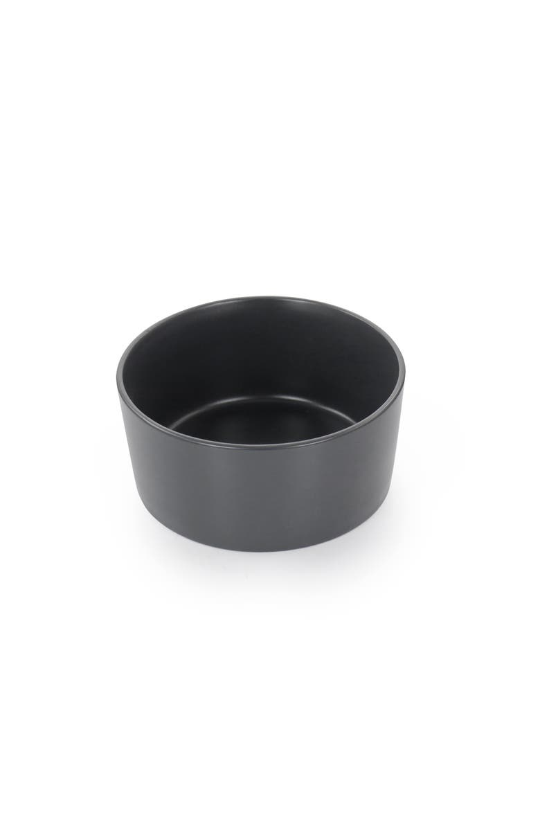 Elama Luxmatte Dark Grey 16 Piece Dinnerware Set, Alternate, color, Grey