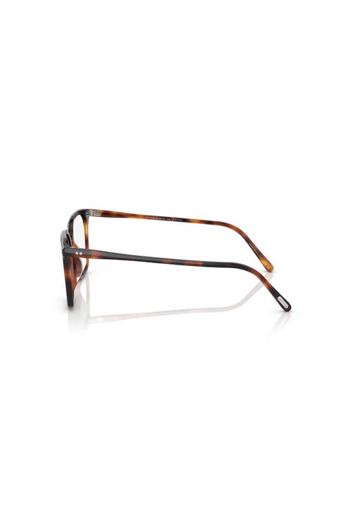 Oliver Peoples 52mm Square Optical Glasses In Brown