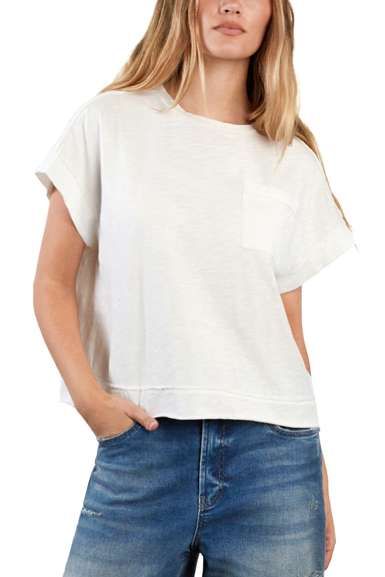 Cloud Cotton Slub Pocket T-Shirt, Alternate, color, STAR WHITE