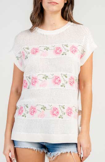 Beivy Rose Mohair Intarsia Sweater