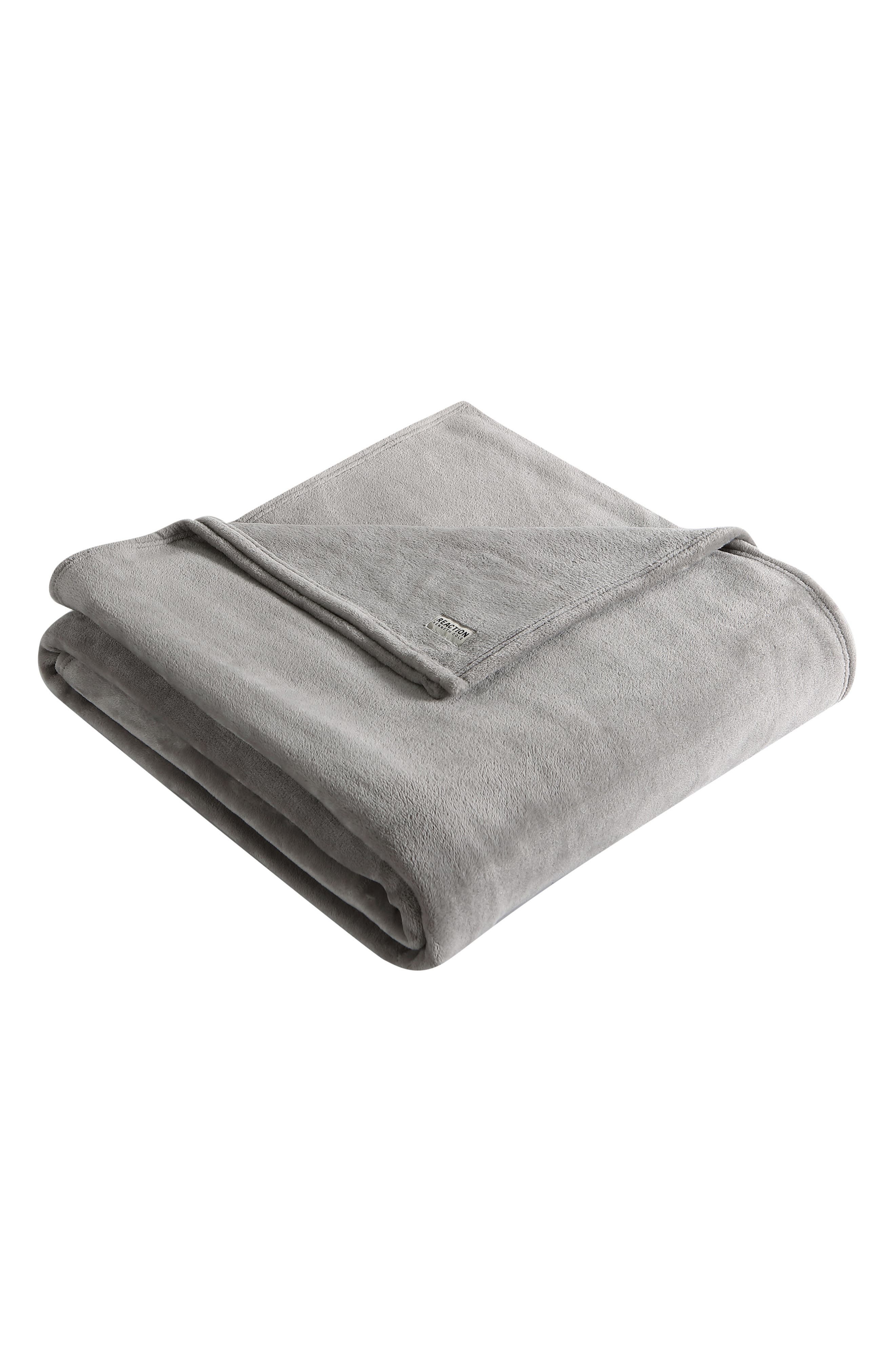 Kenneth Cole Solid Throw Blanket