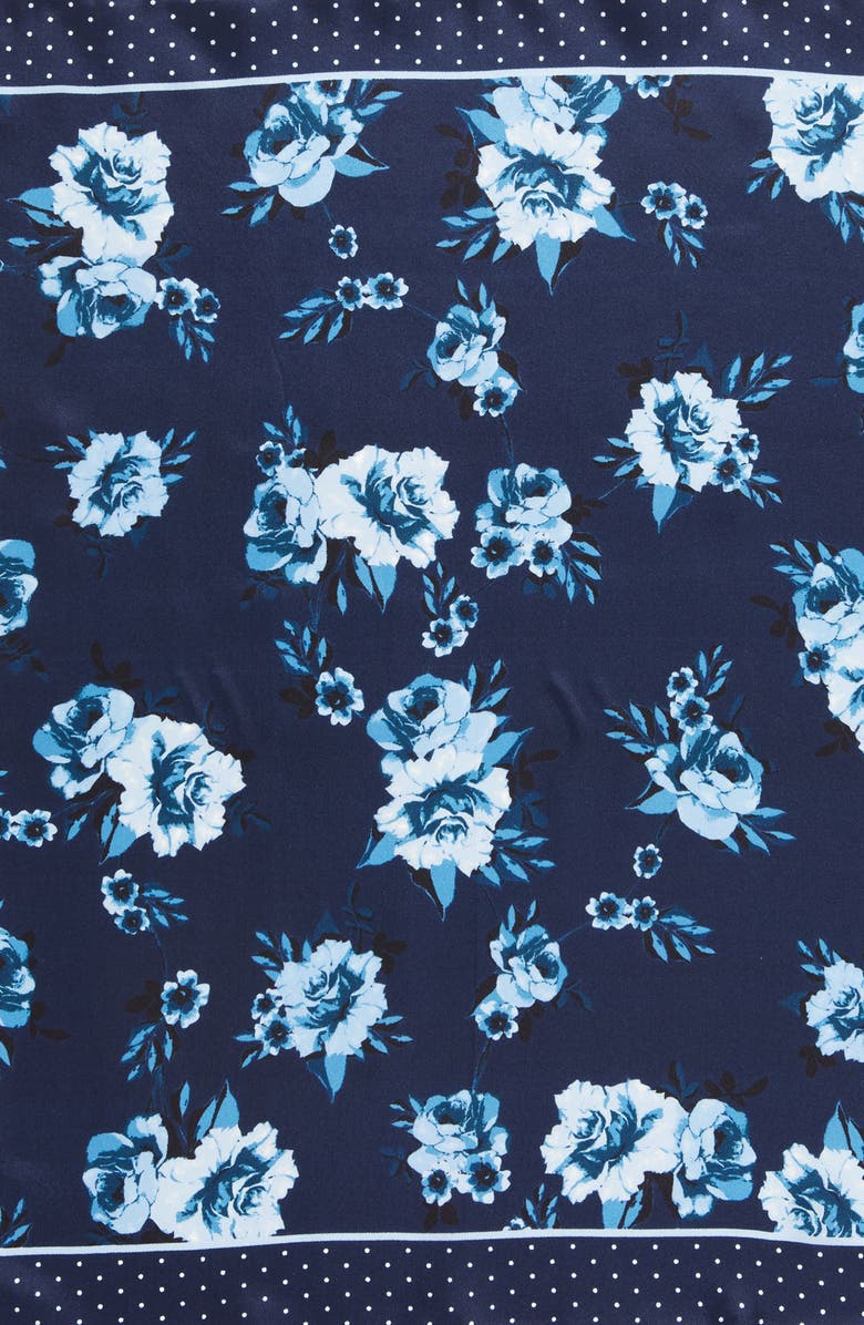 Kate Spade New York prairie rose silk bandana, Alternate, color, 