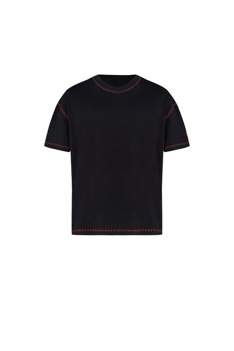 Pure Cotton Free Heaven Crochet T-Shirt