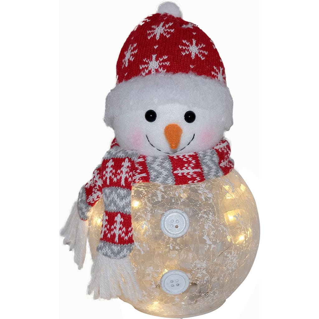Home Essentials And Beyond 9.75-inch Lighted Chilly Snowman In Multi