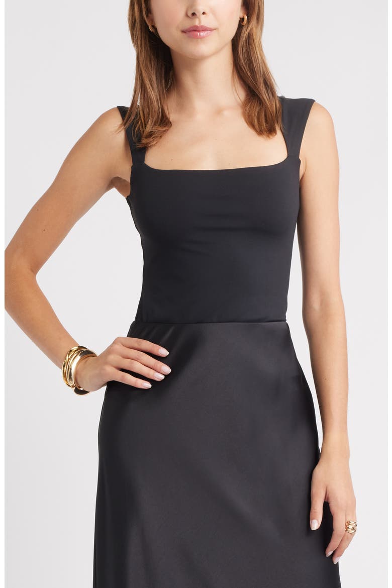 Square Neck Tank, Main, color, BLACK