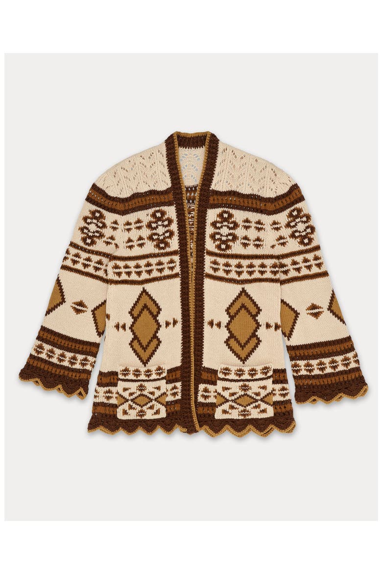 Lalie Navajo Cardigan, Main, color, Beige