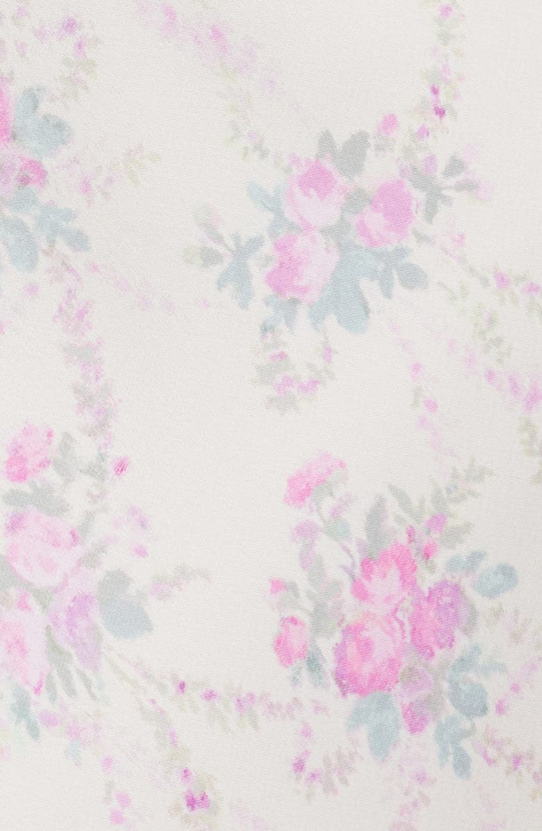 LoveShackFancy Adette Lace Trim Satin Tank, Alternate, color, 