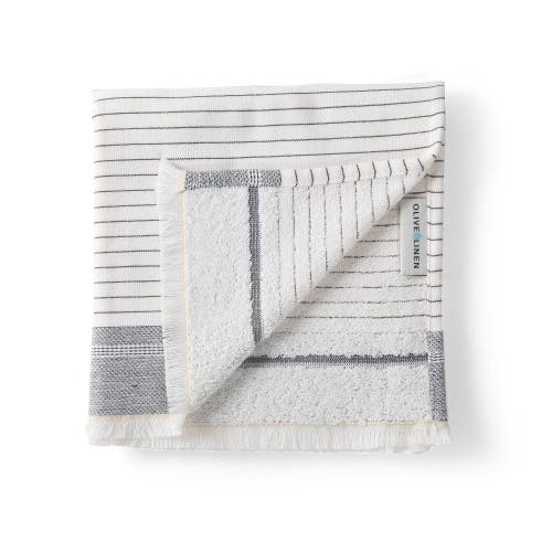 Olive And Linen Olive & Linen Bliss Turkish Hand / Kitchen Towel Bundle In White