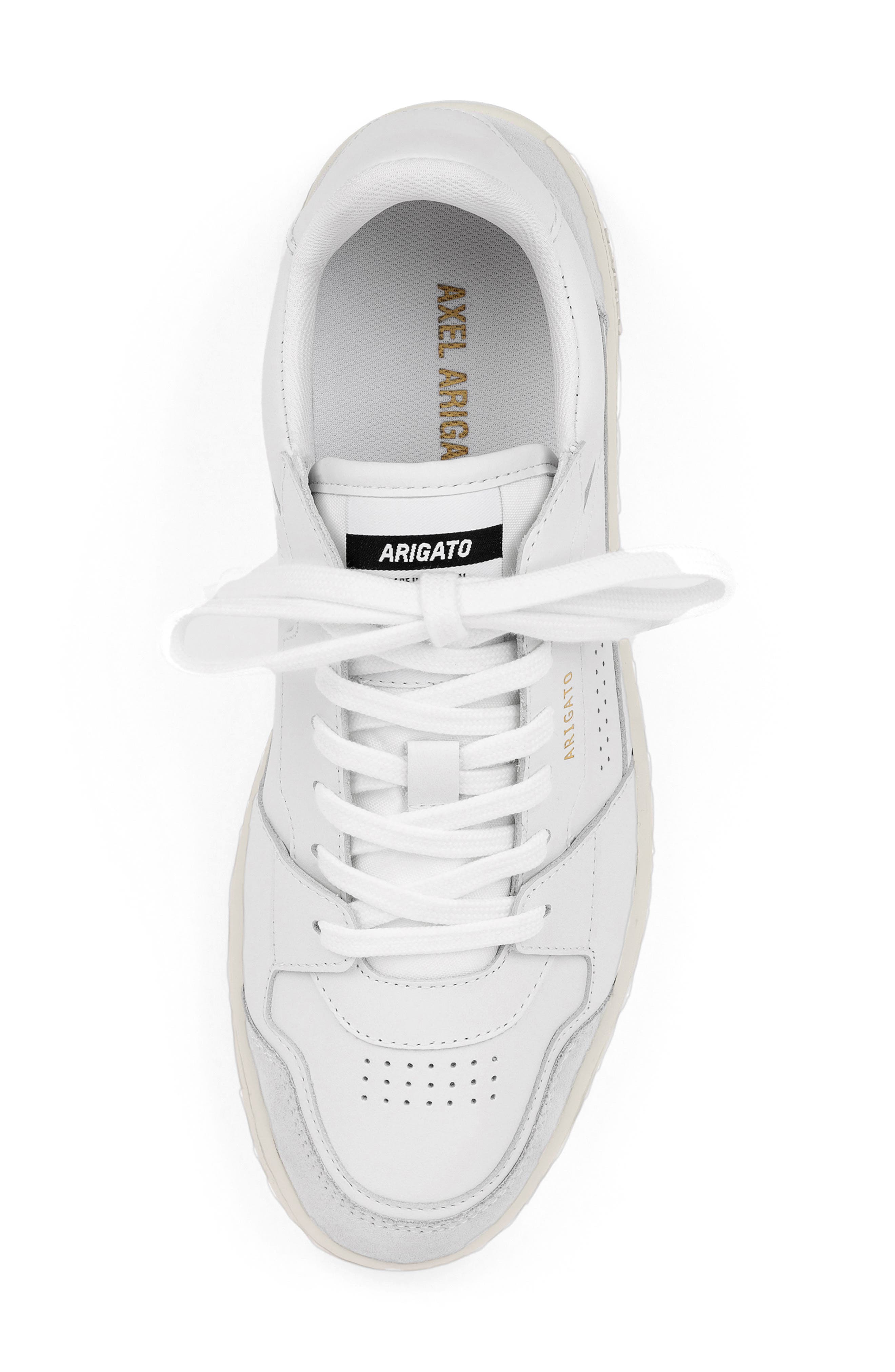 Dice Lo Leather Sneaker, Alternate, color, WHITE