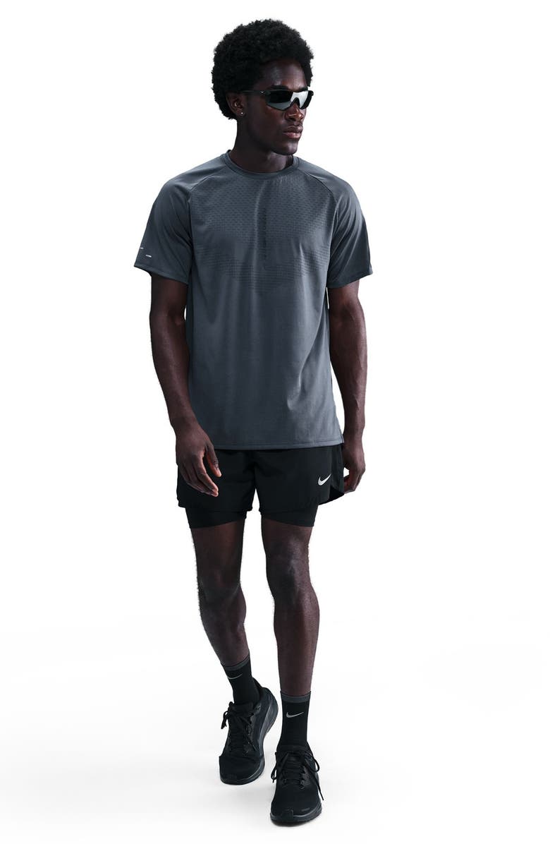 Nike Dri-FIT ADV Short-Sleeve Running Top, Main, color, Thunder Blue