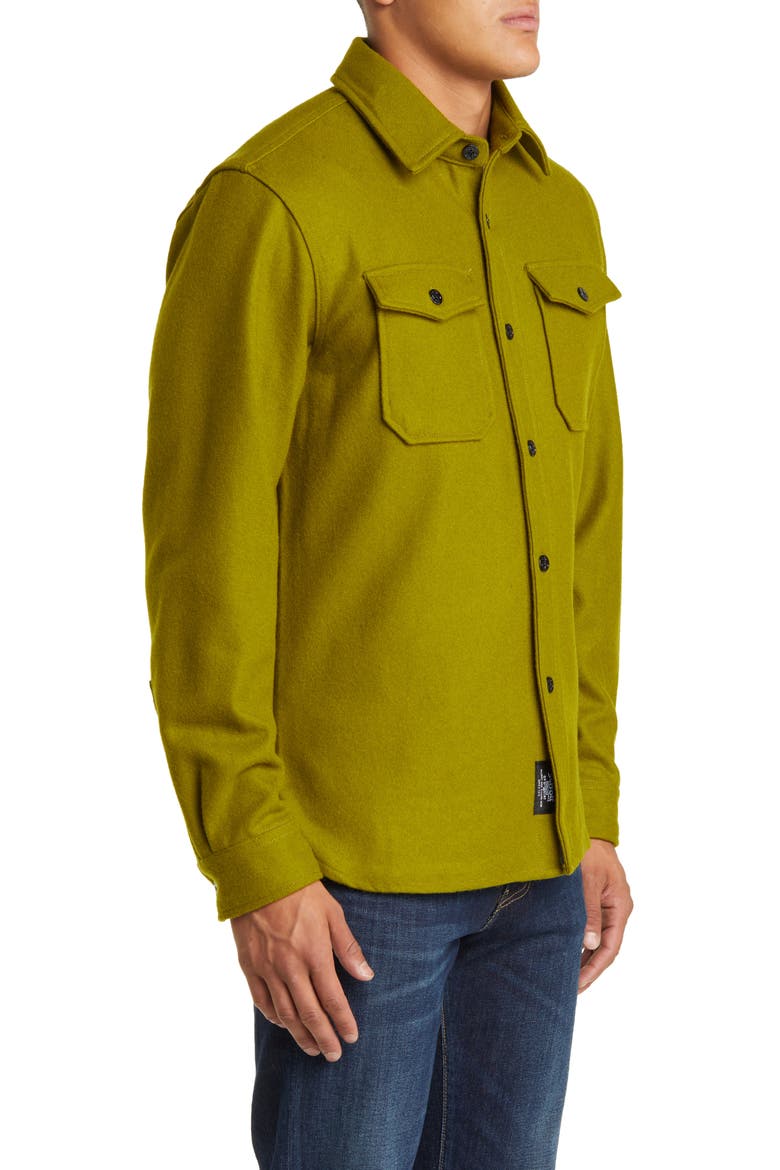 CPO Wool Blend Work Shirt, Alternate, color, PISTACHIO