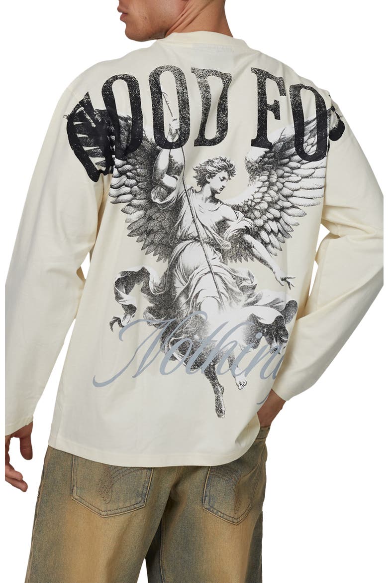 Oversized Long Sleeve Revival T-Shirt, Alternate, color, Ivory