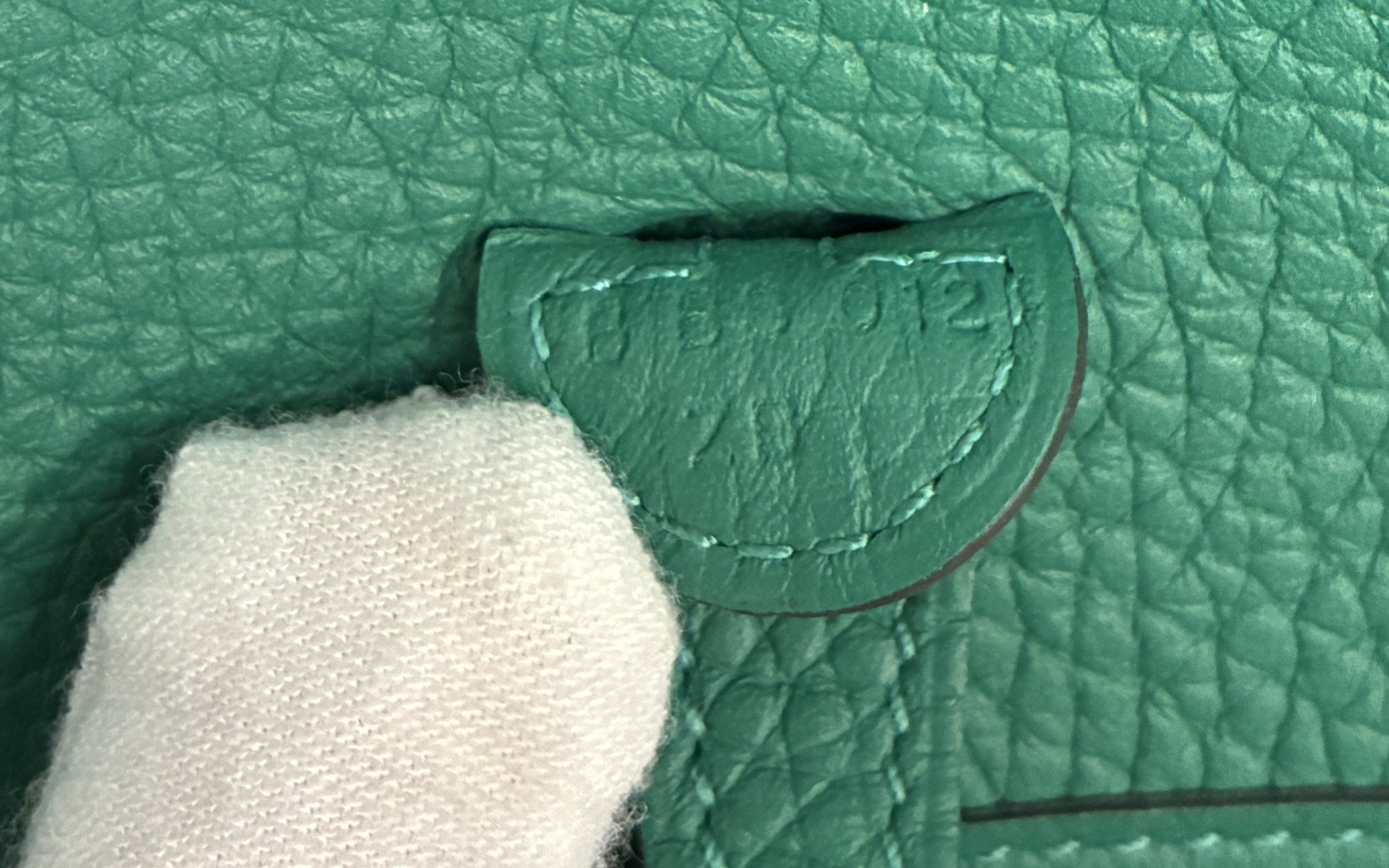 Pre-Owned Hermes Evelyne Bag Gen III Clemence TPM, Alternate, color, Vert Vertigo