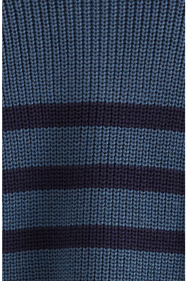 Stripe Quarter Zip Sweater & Joggers Set, Alternate, color, BLUE DEL MAR-NAVY PEACOAT