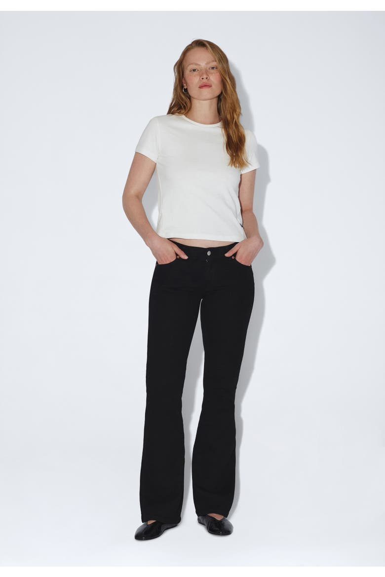 Kily Low Bootcut Jeans, Main, color, Solid black