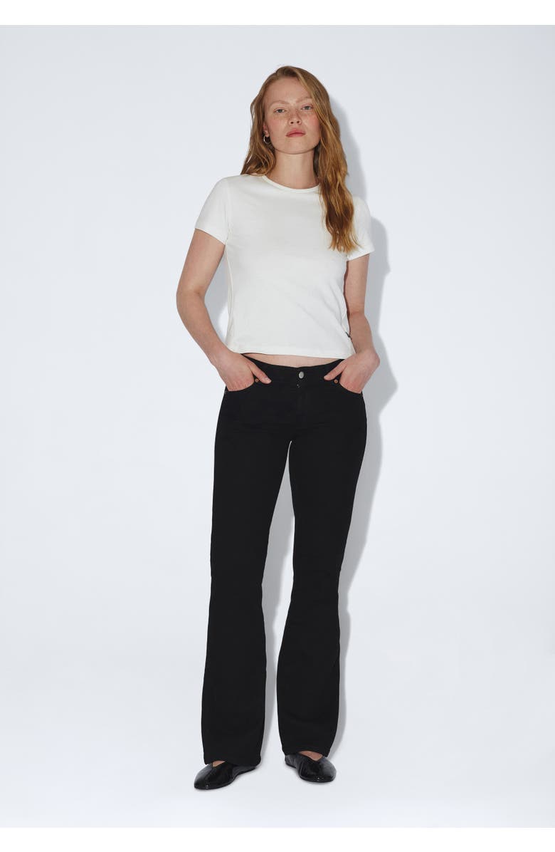 Dr. Denim Kily Low Bootcut Jeans, Main, color, Solid Black