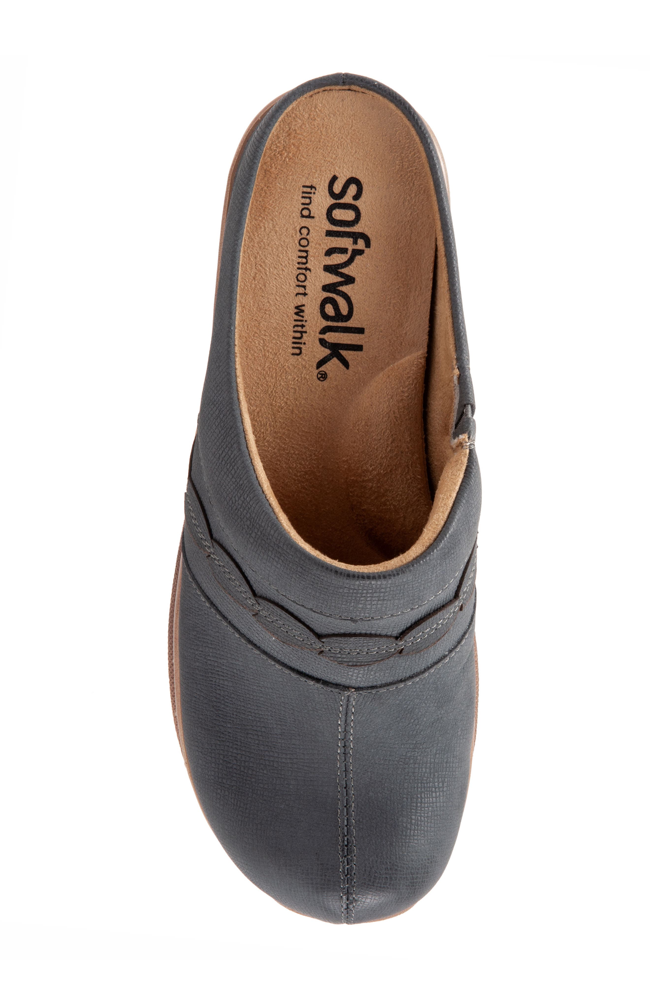 Amber Clog, Alternate, color, DENIM NUBUCK