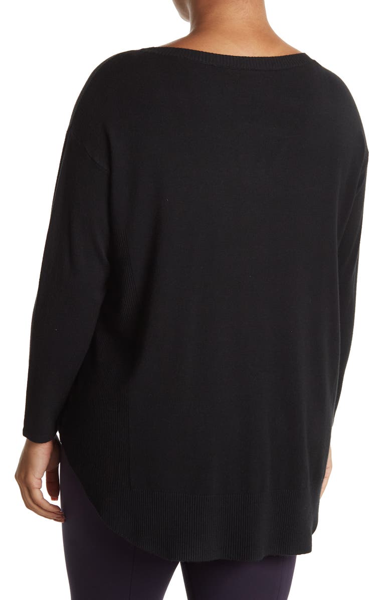 CYRUS Shirttail Hem Tunic Sweater, Alternate, color, 
