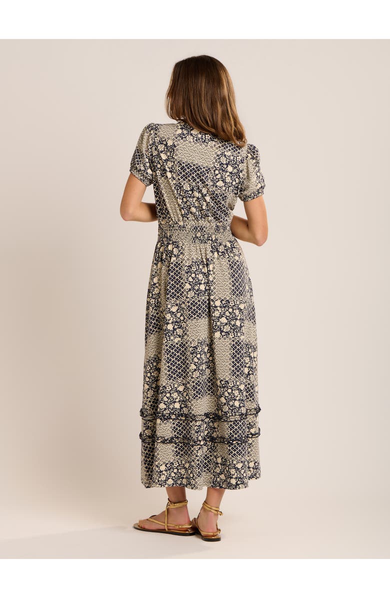 Brakeburn Katerina Printed Maxi Dress, Alternate, color, Navy