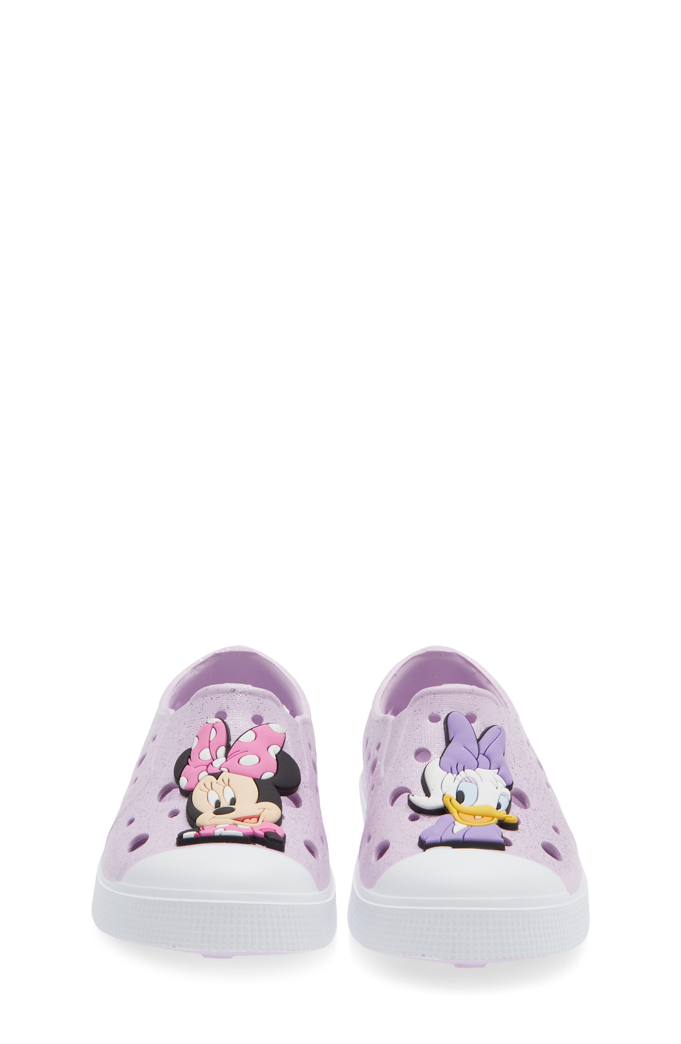 Harper Canyon Kids' Minnie & Daisy Mismatch Water Shoe, Alternate, color, Purple Glitter