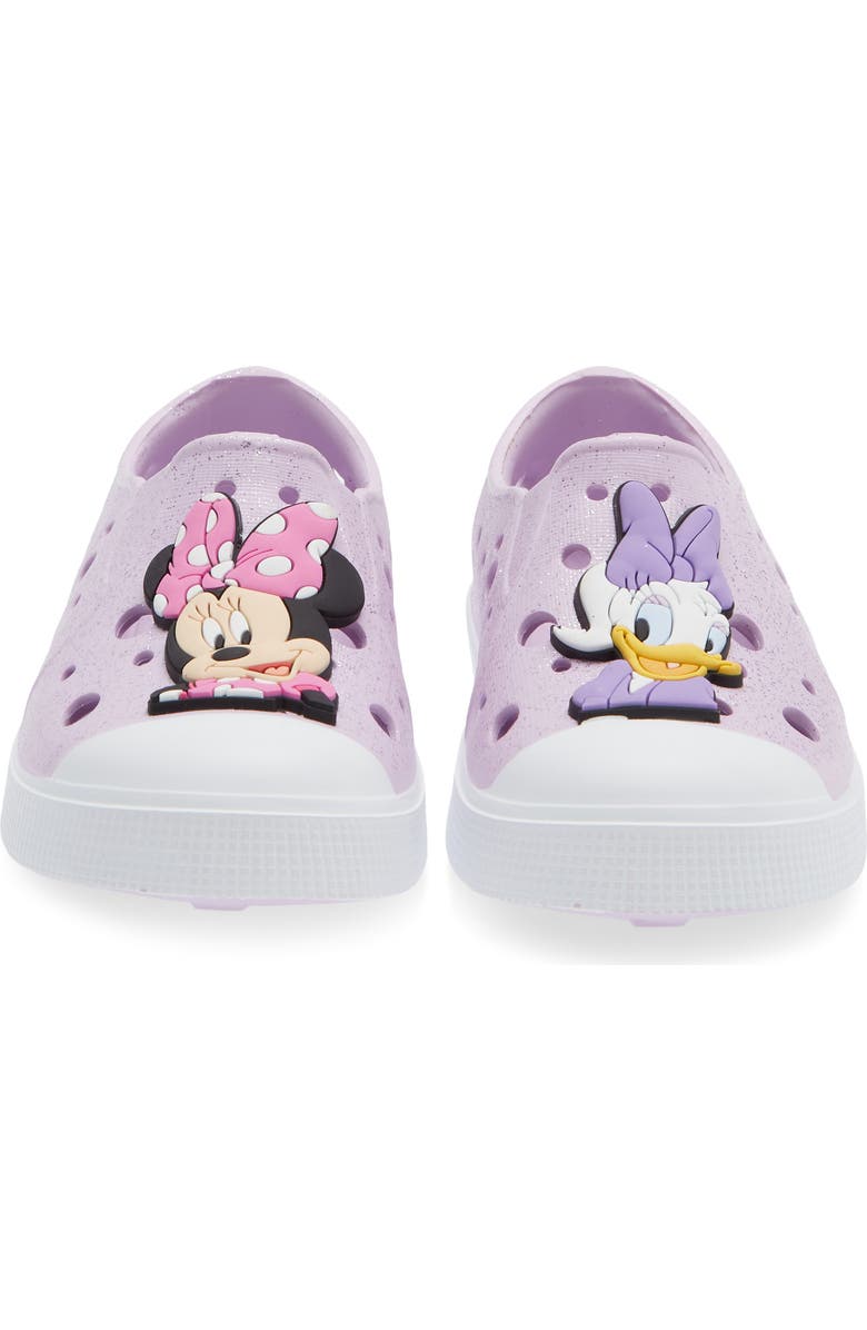 Harper Canyon Kids' Minnie & Daisy Mismatch Water Shoe, Alternate, color, Purple Glitter