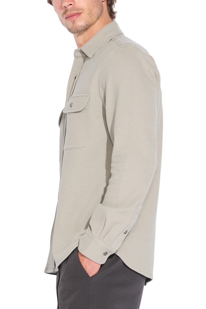 Blythe Cotton Blend Button-Up Shirt, Alternate, color, LT TAUPE