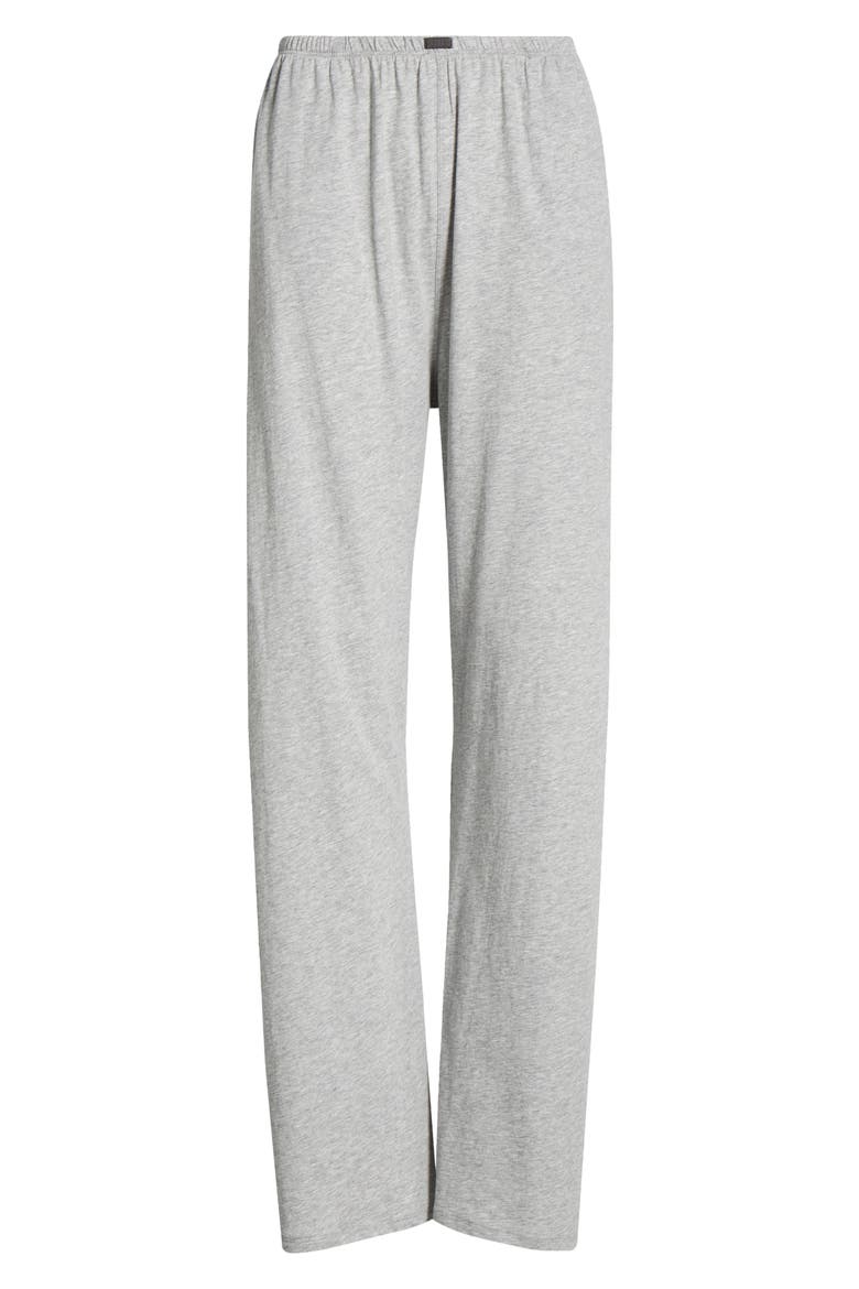 Organic Pima Cotton Pajama Pants, Alternate, color, STORM GREY HEATHER
