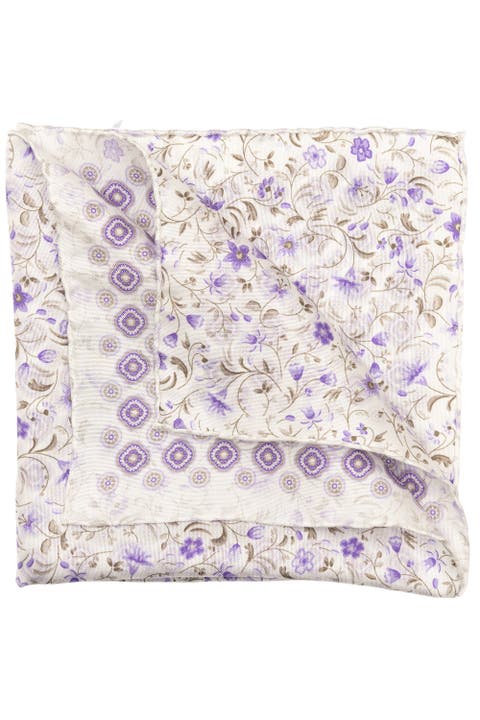 Italo - Double Sided Silk Pocket Square for Men