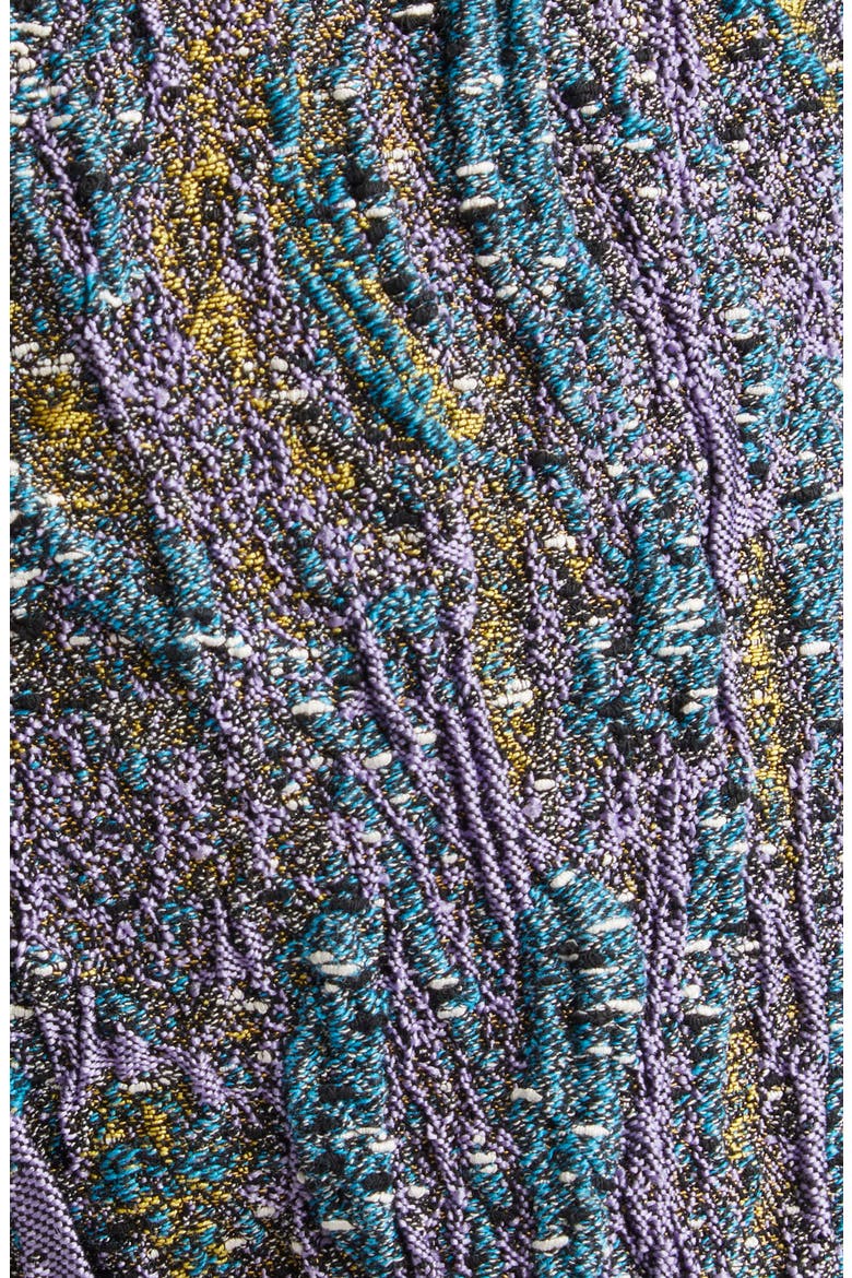 Pinky Embellished Abstract Jacquard Shorts, Alternate, color, YELLOW