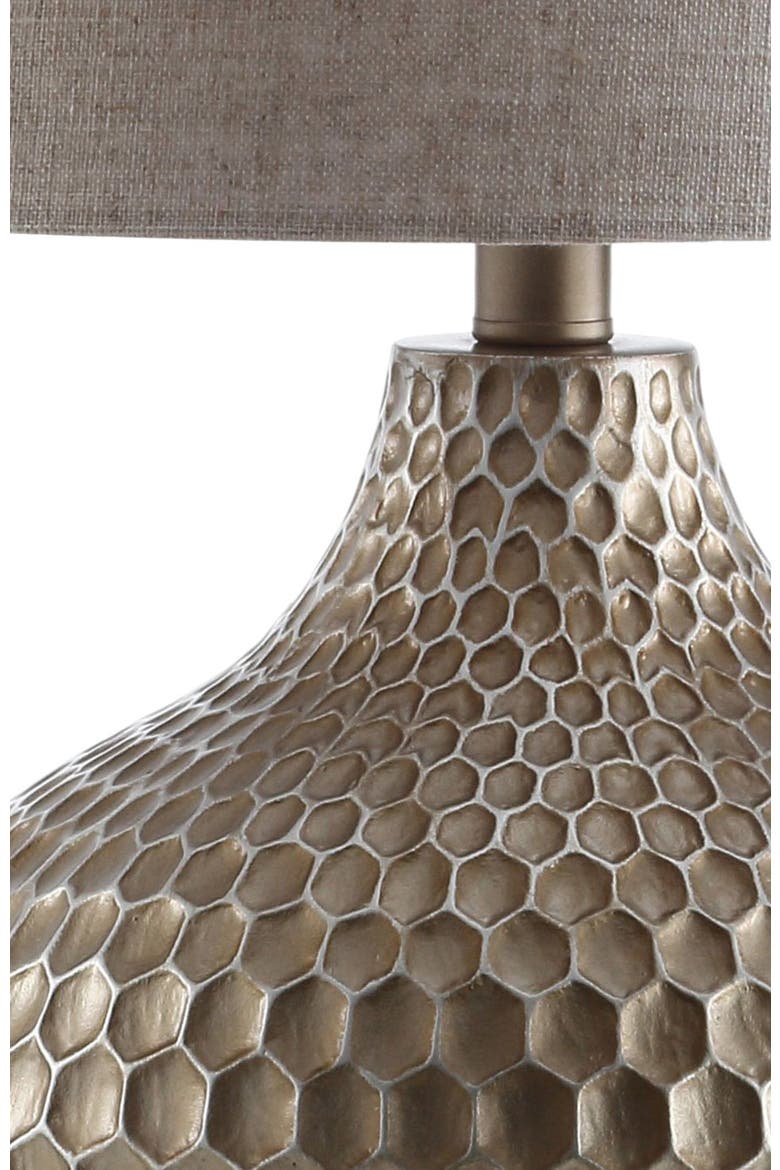 Bates Honeycomb LED Table Lamp, Alternate, color, Antique Brown